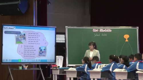 《Unit 4 Follow the rules 》冀教版四上英语课堂教学实录视频