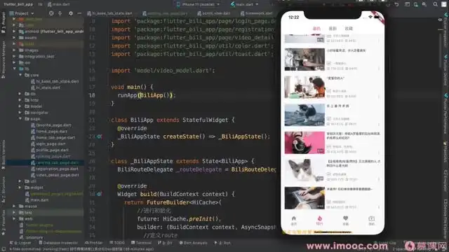 Flutter高级进阶：仿哔哩哔哩APP开发实战
