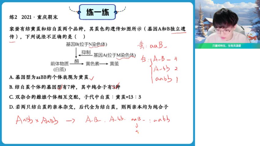 2024高一生物尖端班-邓帅主讲·遗传与进化专题突破