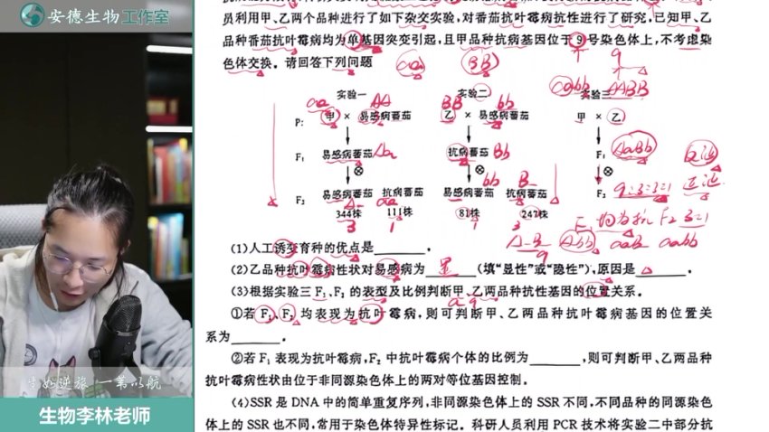 李林2024高考生物冲刺课：代谢/遗传/实验高频考点精讲