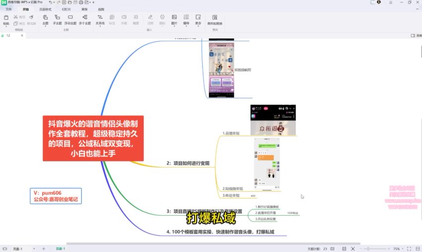 谐音情侣头像制作教程:超稳定长期公域私域变现项目